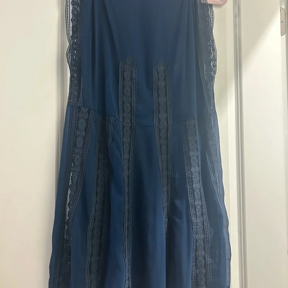 Free People Blue Lace Dress